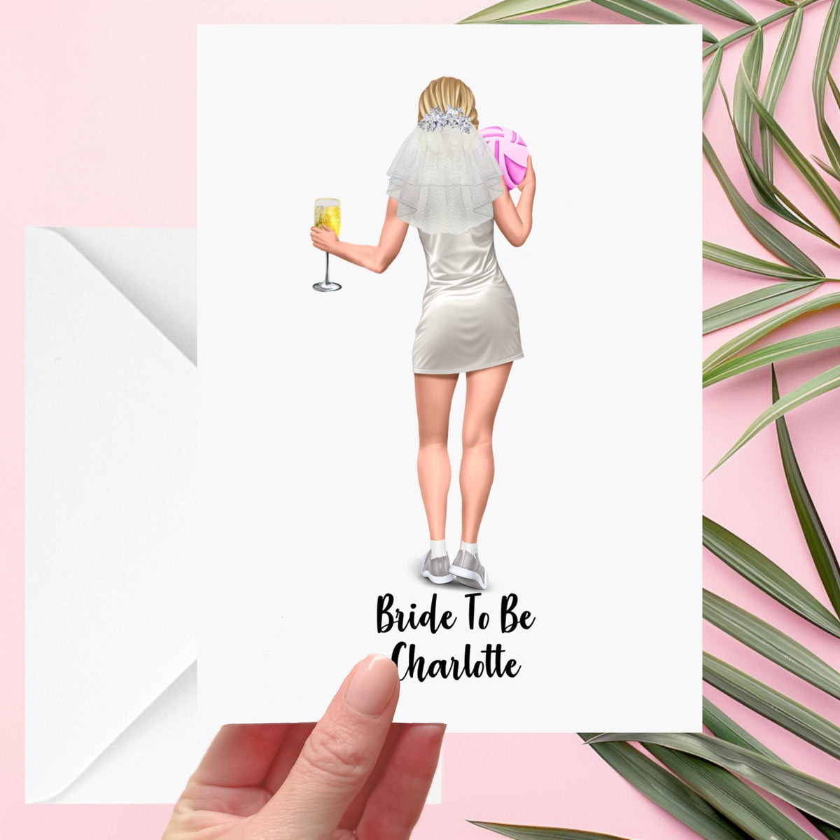 Netball Bride To Be Card Personalised Hen Party Bachelorette