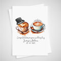 Coffee Wedding Card Personalised