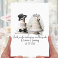 Wedding Cake Thank you Card Personalised Making our wedding cake baker