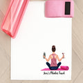 Pilates Towel Personalised Yoga fitness gym exercise Woman Present Gift