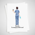 Dental Nurse Card Personalised Thank you Gift Dentist