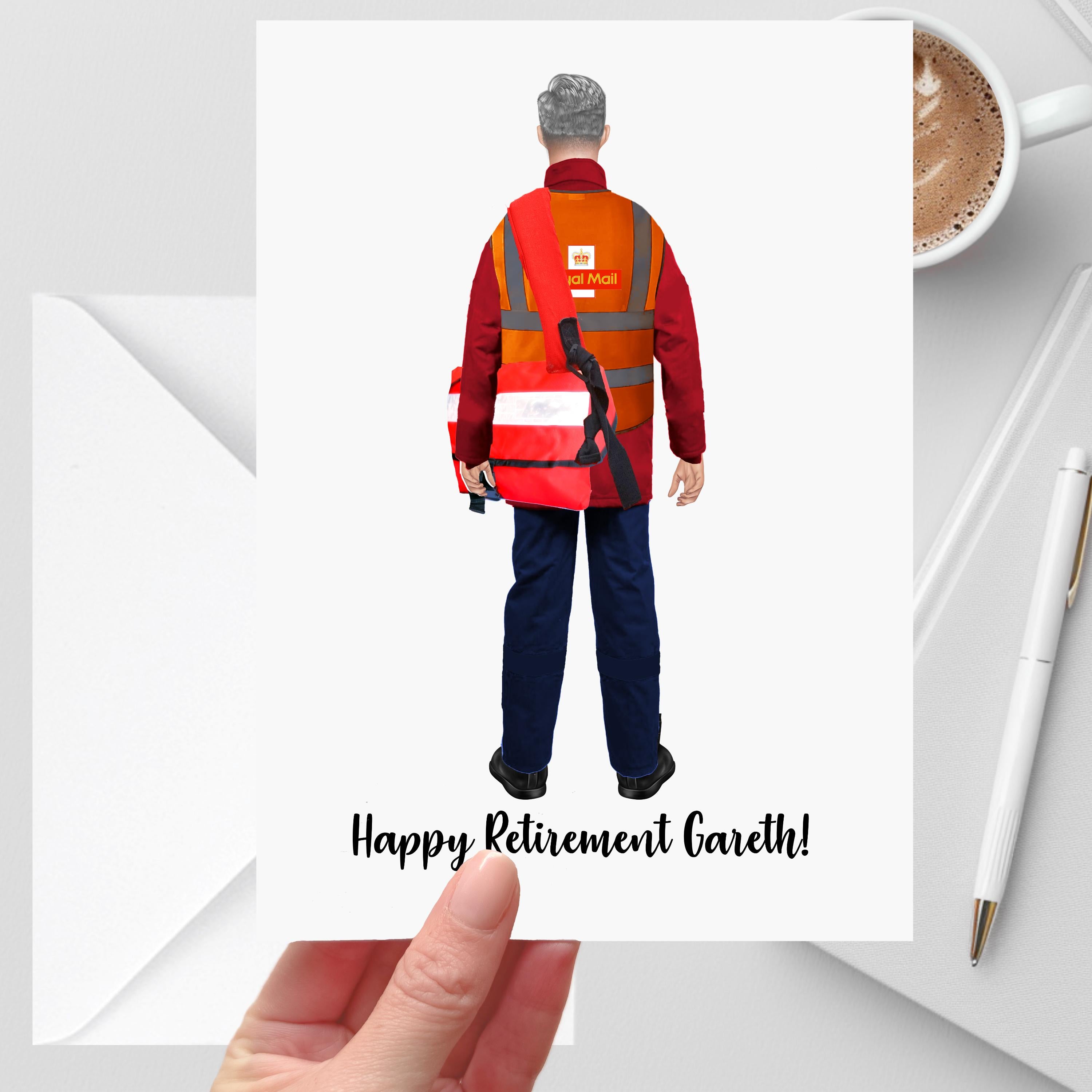 Postman Retirement Card Personalised