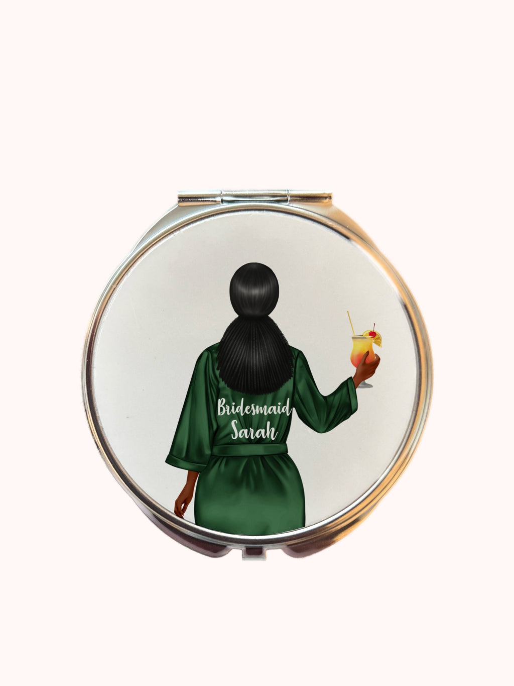 Personalized Compact Mirror: Bridal Party Wedding Keepsake