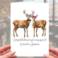 Deer Engagement Card Personalised