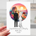 Personalized China Great Wall Wedding Card, Chinese Design