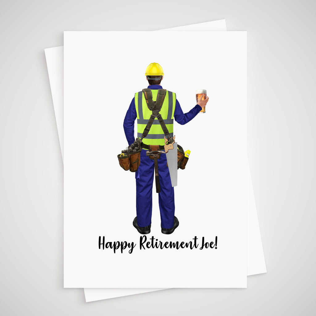 Carpenter Card Retirement Personalised Chippy