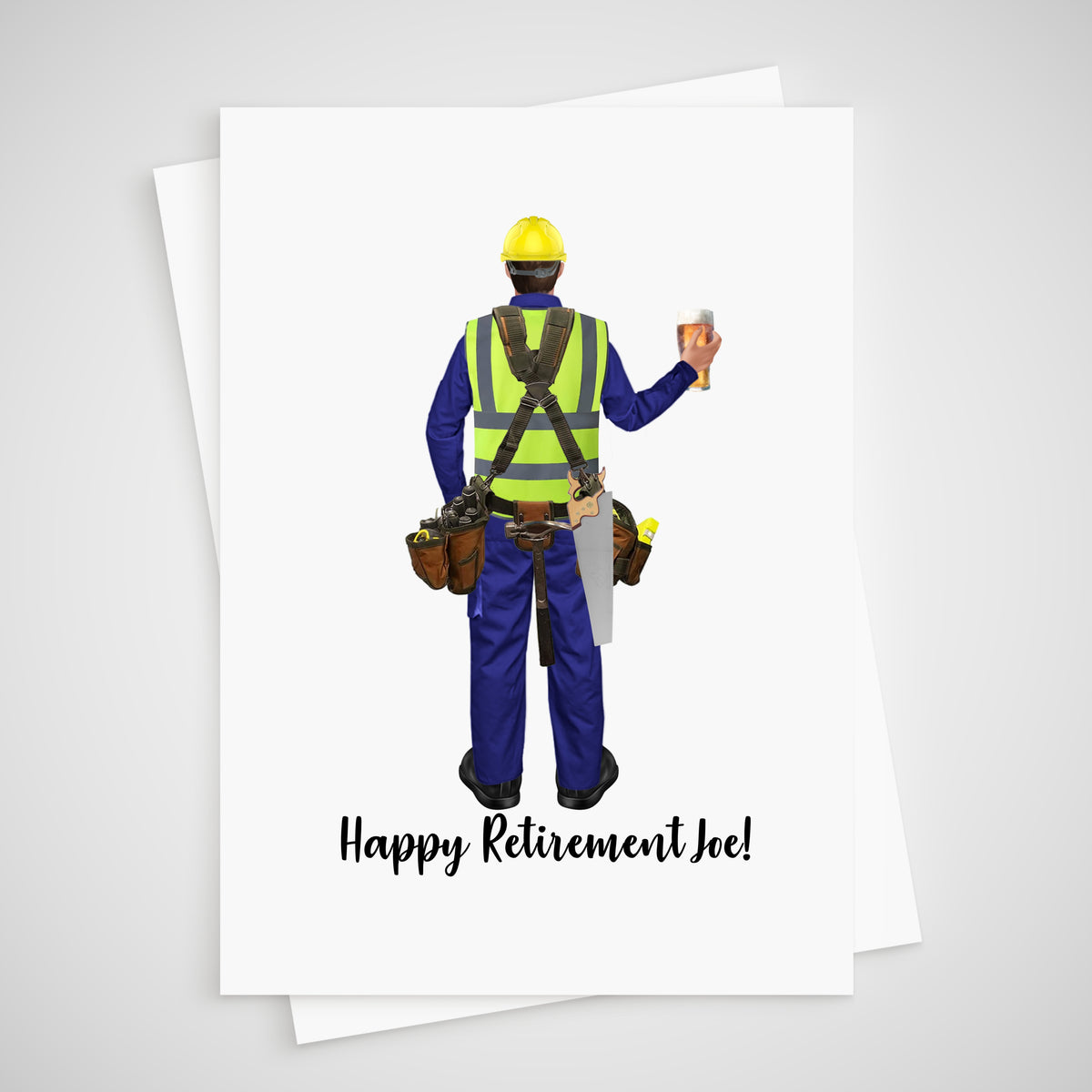Carpenter Card Retirement Personalised Chippy