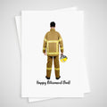 Fireman Card Retirement Personalised Congratulations Firefighter