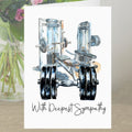 Gym Sympathy Card Grief Mourning Bereavement Weightlifter Workout Exercise