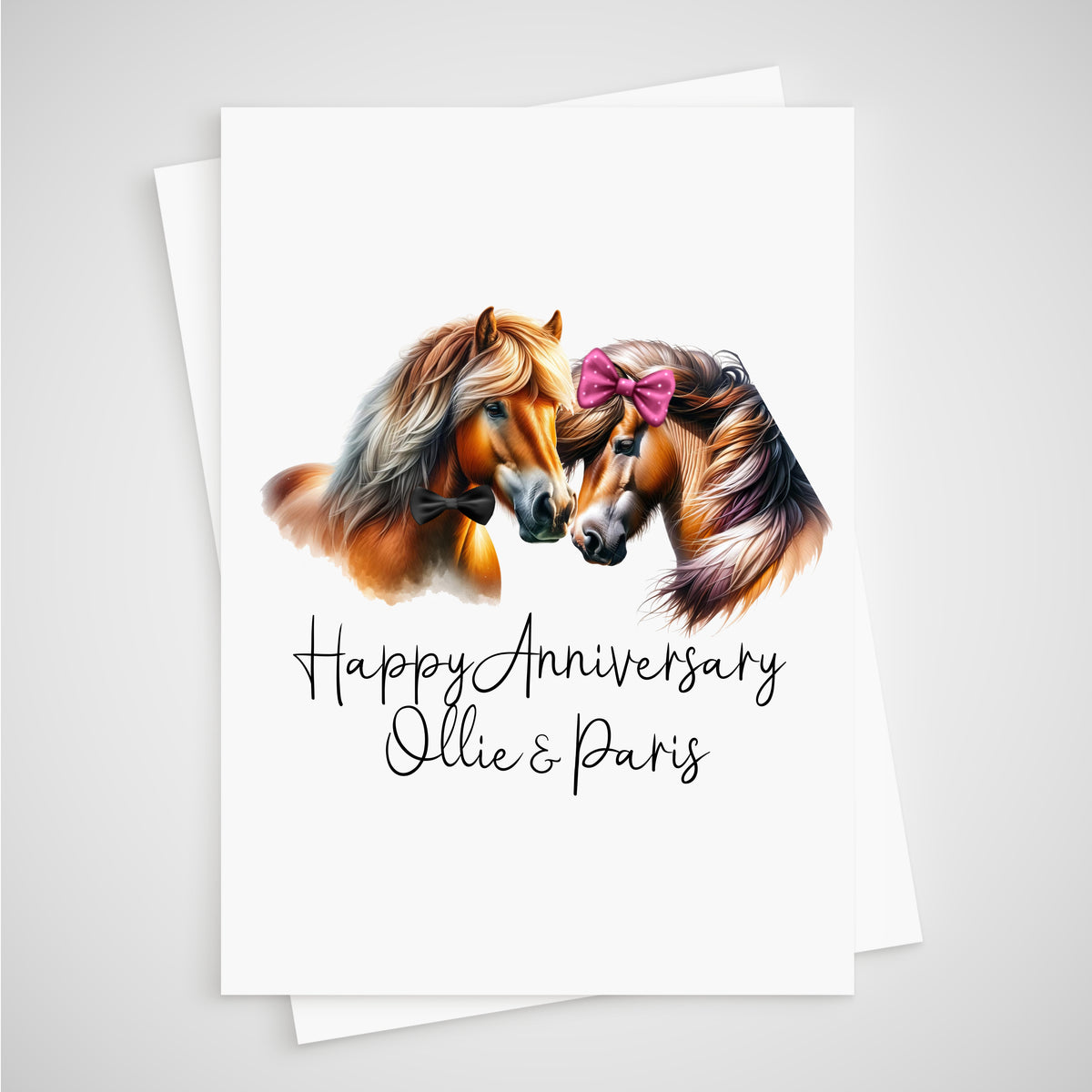 Horse Anniversary Card Personalised