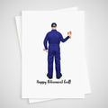 Mechanic Card Personalised Retirement