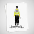 Policewoman Card New Job Personalised Congratulations Police officer passing out Woman