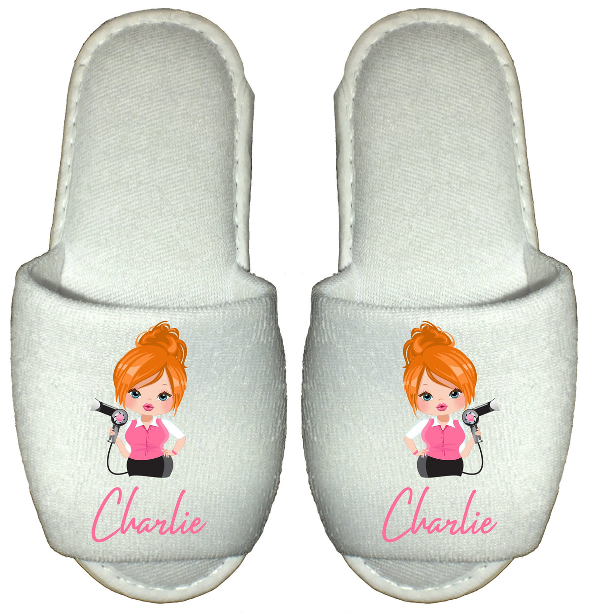 Personalised Hairdresser Spa Slippers Gift for stylist, salon