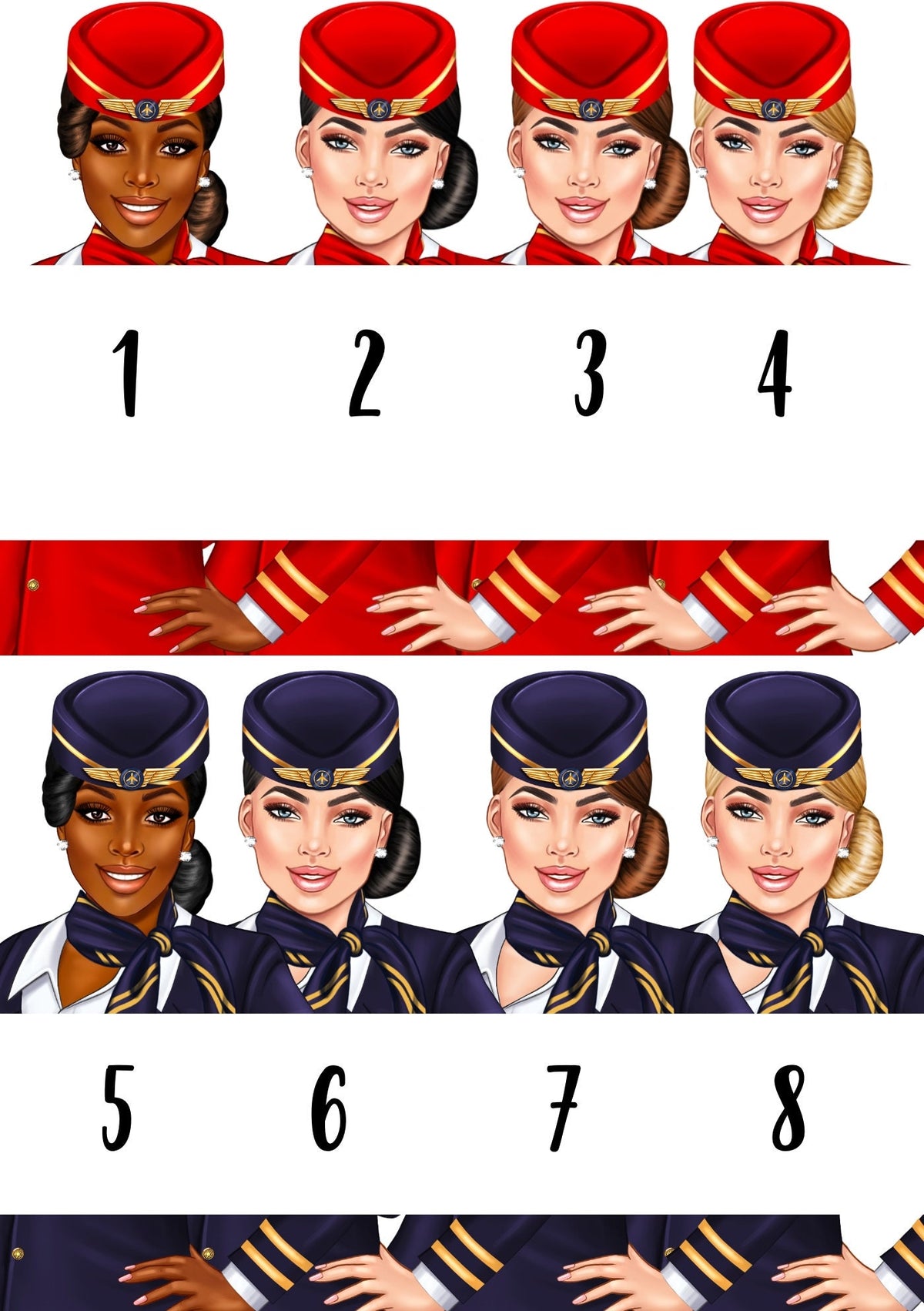 Personalized Flight Attendant Congratulations Card