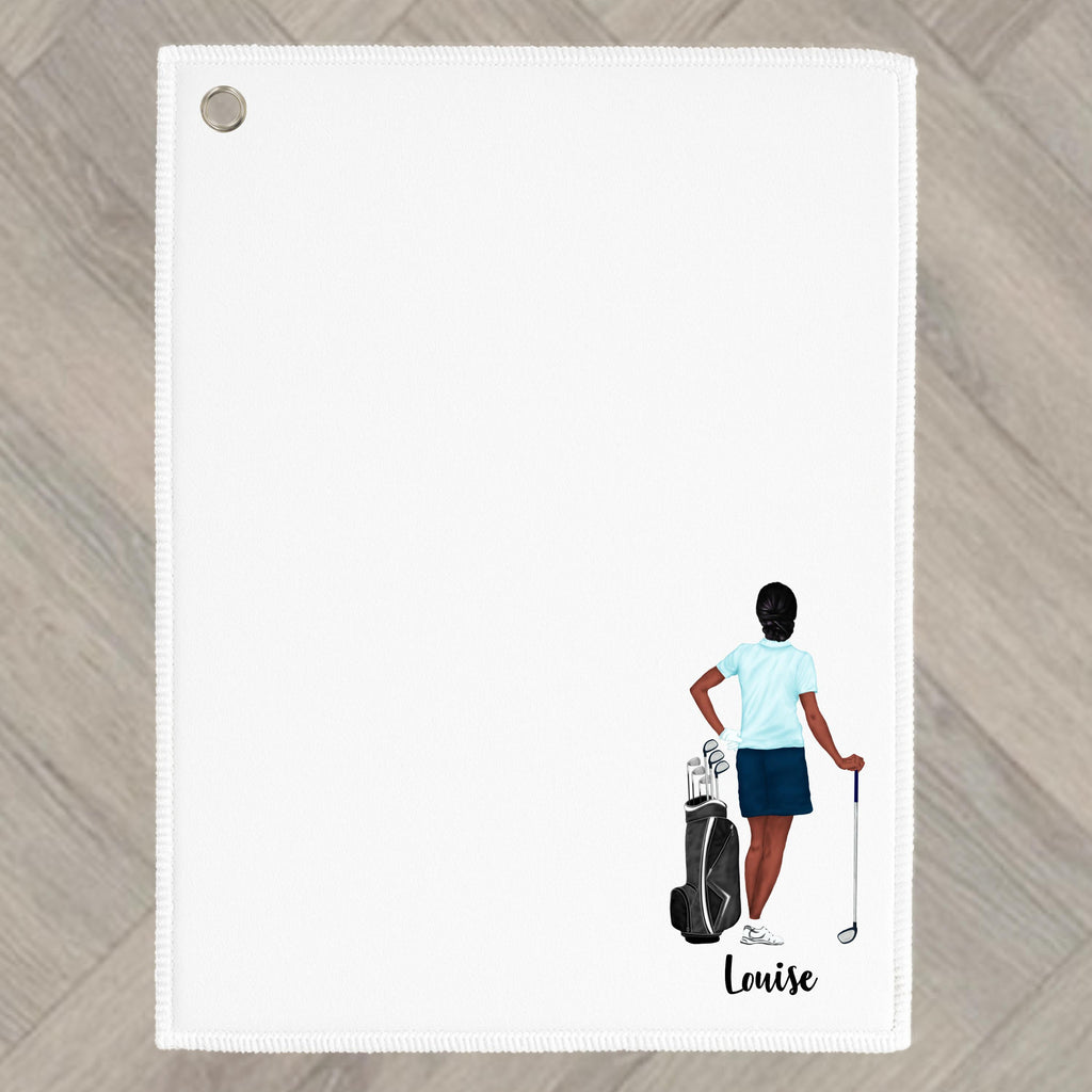 Golf Towel Personalised for Golfer gift for woman