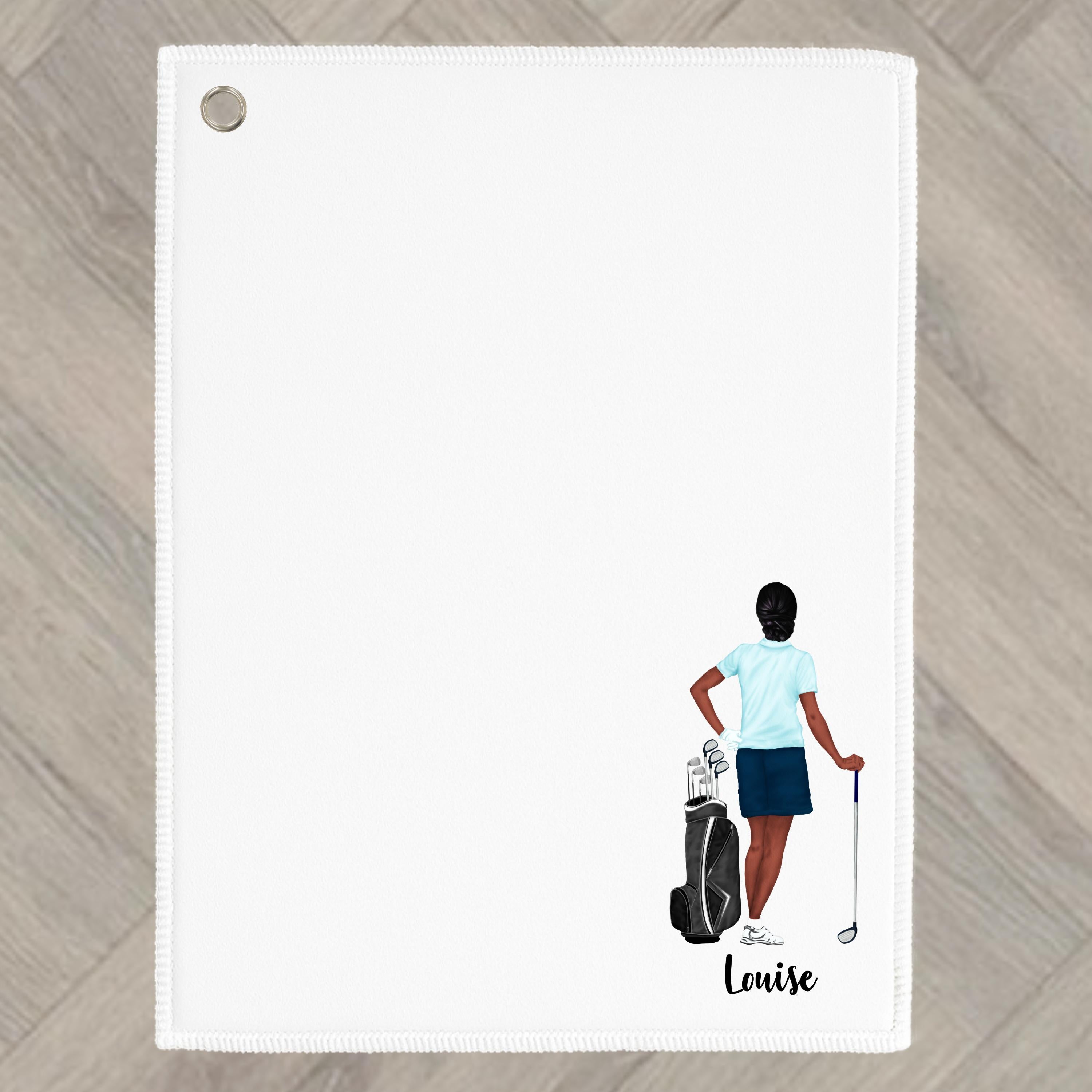 Golf Towel Personalised for Golfer gift for woman