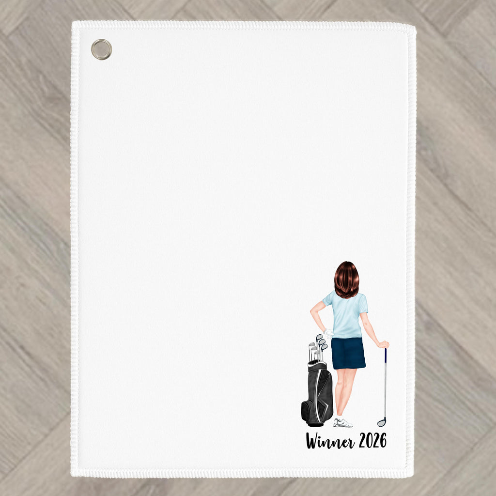 Golf Towel Personalised for Golfer gift for woman