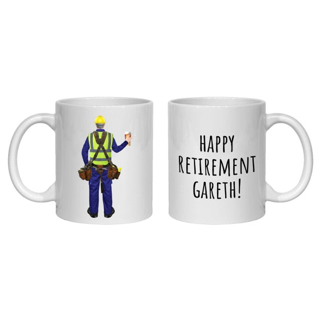 Plumber Mug Personalised Gift - construction worker - congratulations retirement
