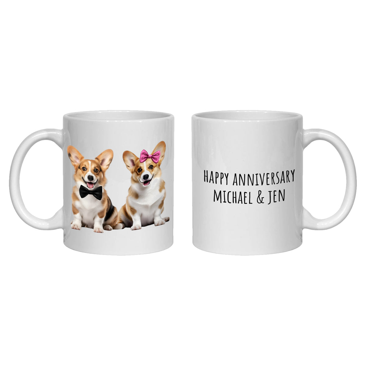 Corgi Personalised Anniversary Mug Dogs Gift