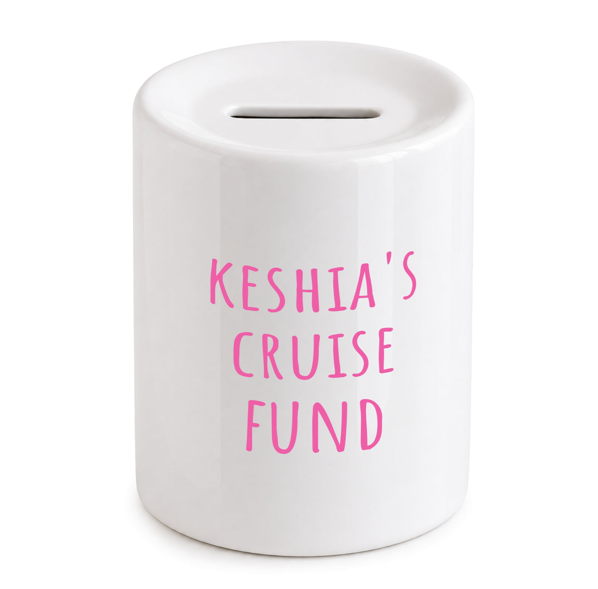 Personalised Cruise Fund Money Box Gift for Her Ship Holiday