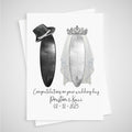Surf Wedding Card Personalised Surfer