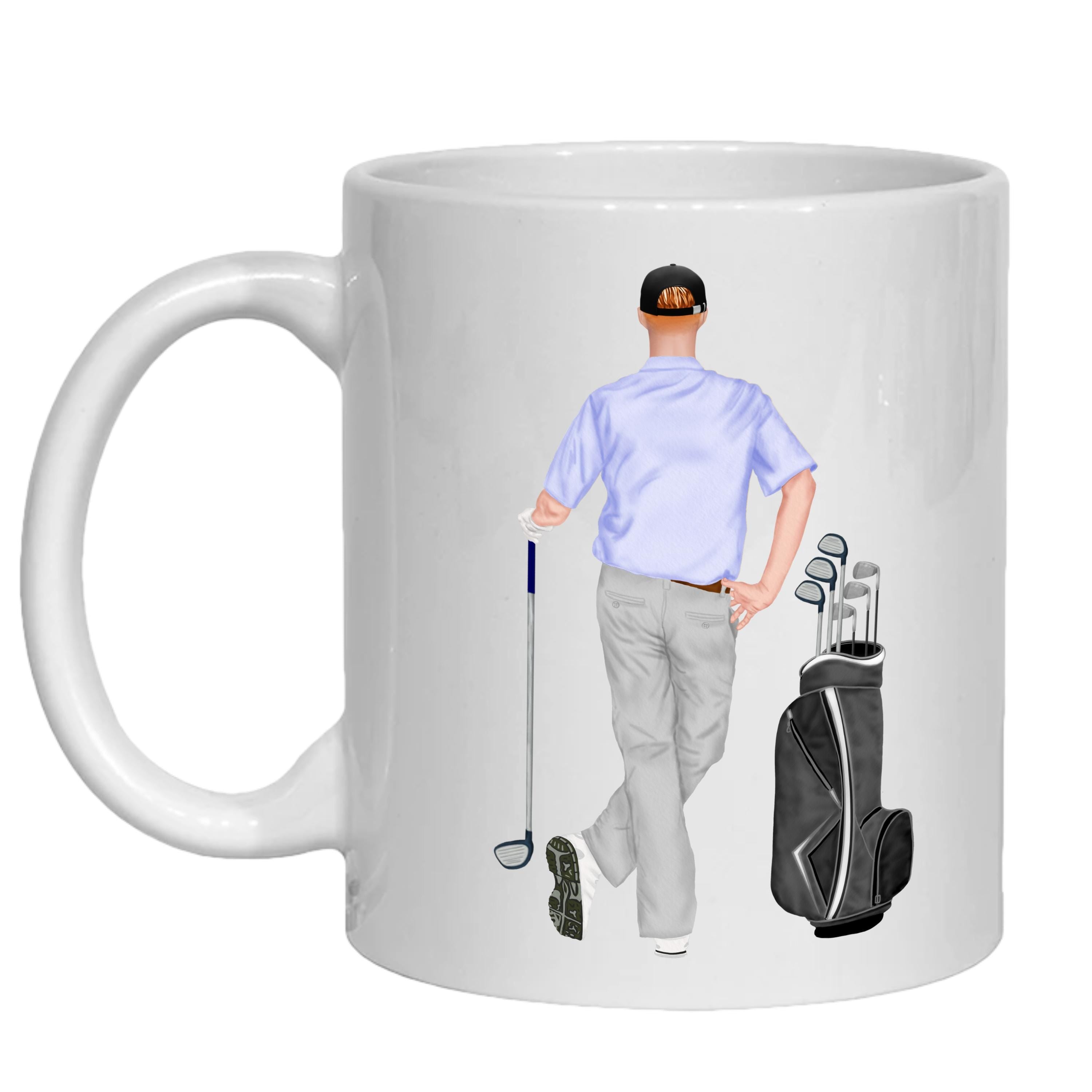 Personalised Golf Mug – Grandad By Par Gift for Dad, Grandfather
