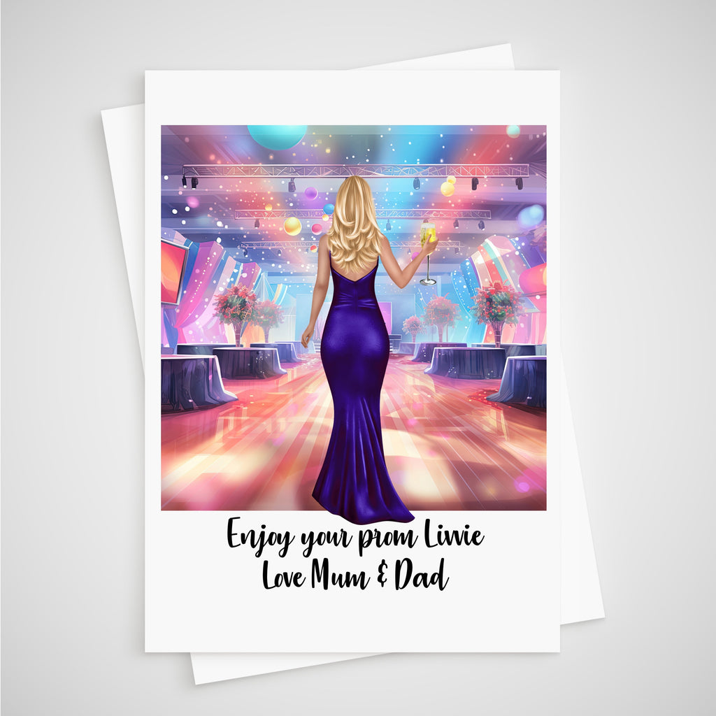 Prom Card Personalised School Leavers Ball - Card for daughter