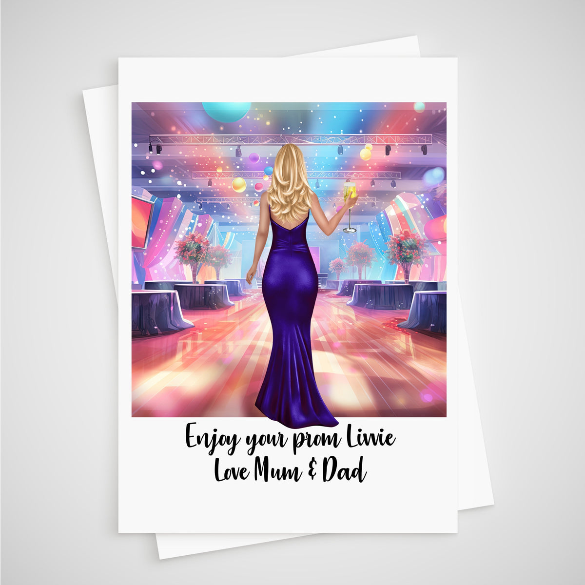 Prom Card Personalised School Leavers Ball - Card for daughter
