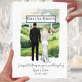 Gretna Green Wedding Card Personalised Scotland Bride & Groom