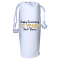 12 years anniversary wine gift bag Personalised - 12th wedding anniversary