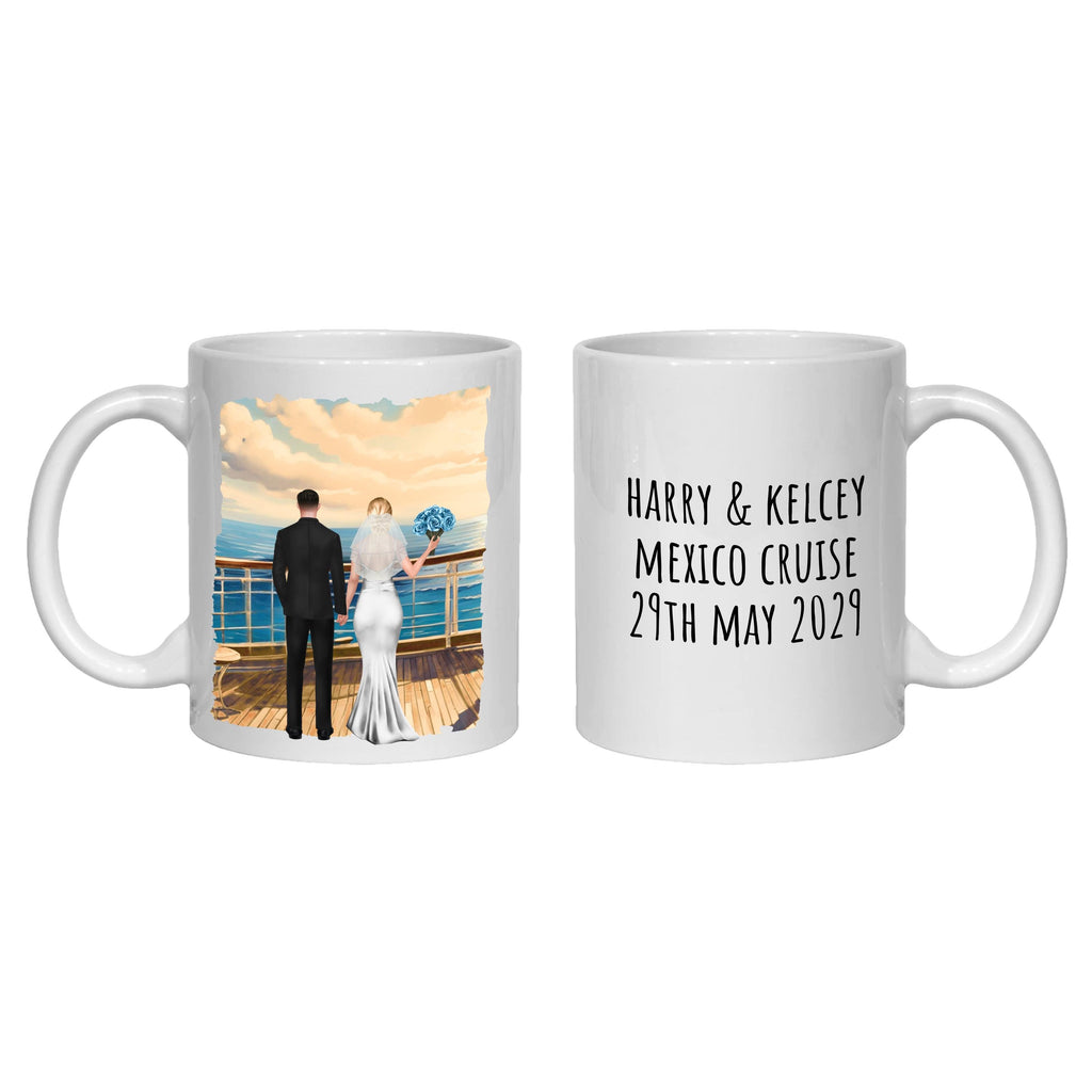 Personalized Cruise Wedding Mug gift for Bride & Groom