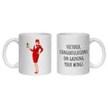 Air Hostess Mug Gift Personalised for cabin crew, flight attendant, stewardess, congratulations on gaining your wings