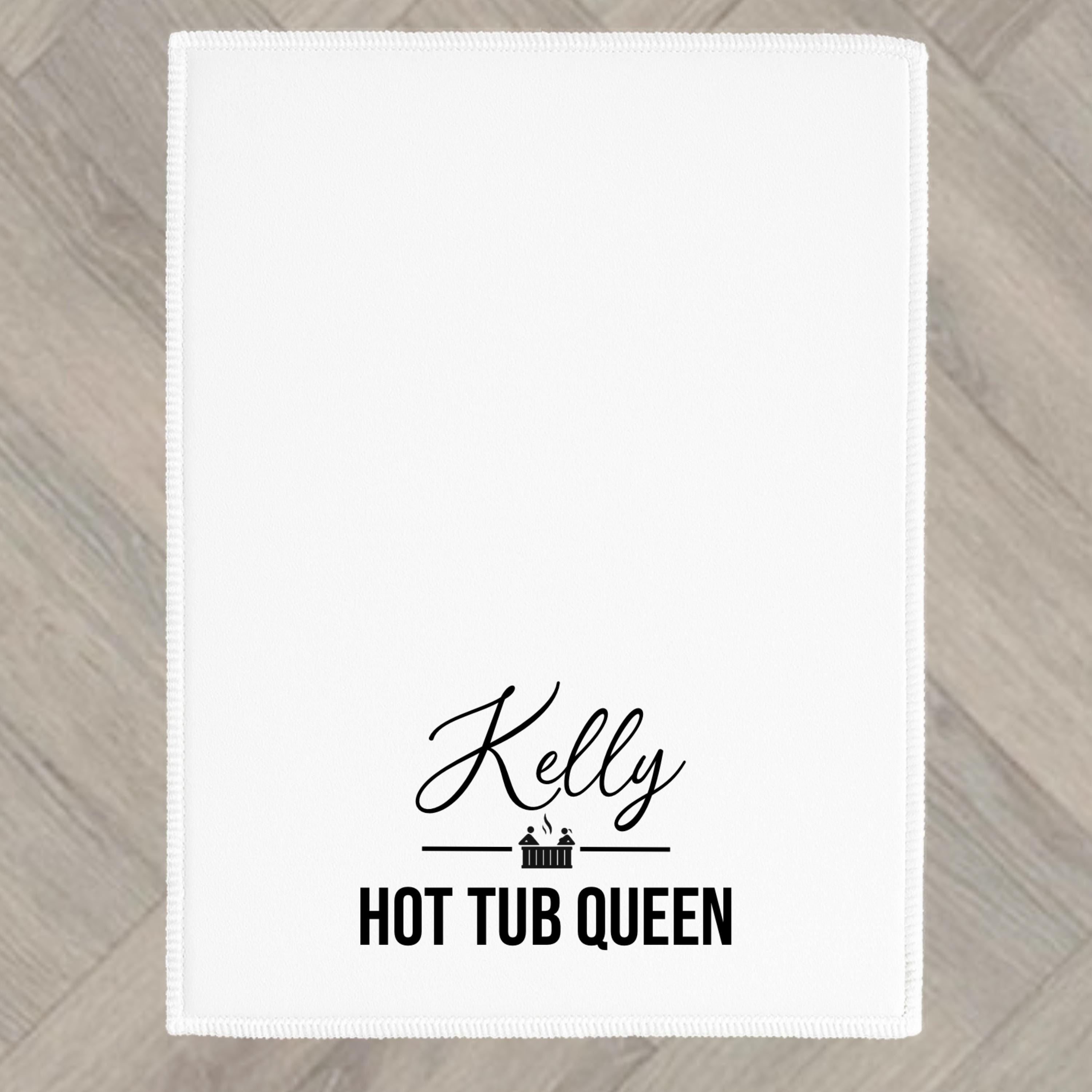 Hot Tub Queen King Face Towel Personalised Hand Towel