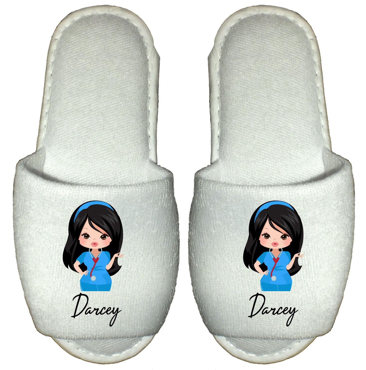 Nurse Spa Slippers Personalised  gift for nurse carer midwife healthcare worker
