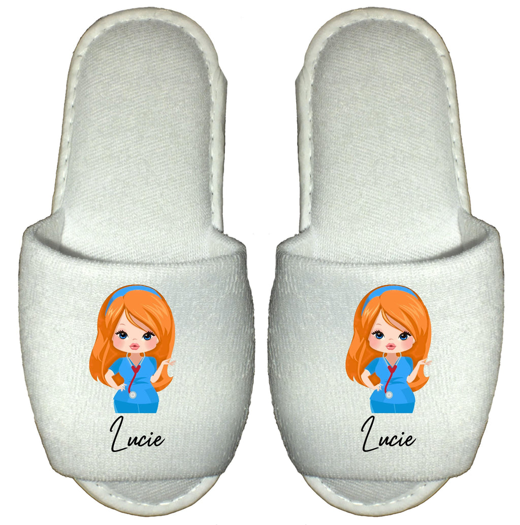 Nurse Spa Slippers Personalised  gift for nurse carer midwife healthcare worker