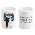 Personalized Las Vegas Wedding Fund Money Box piggy bank