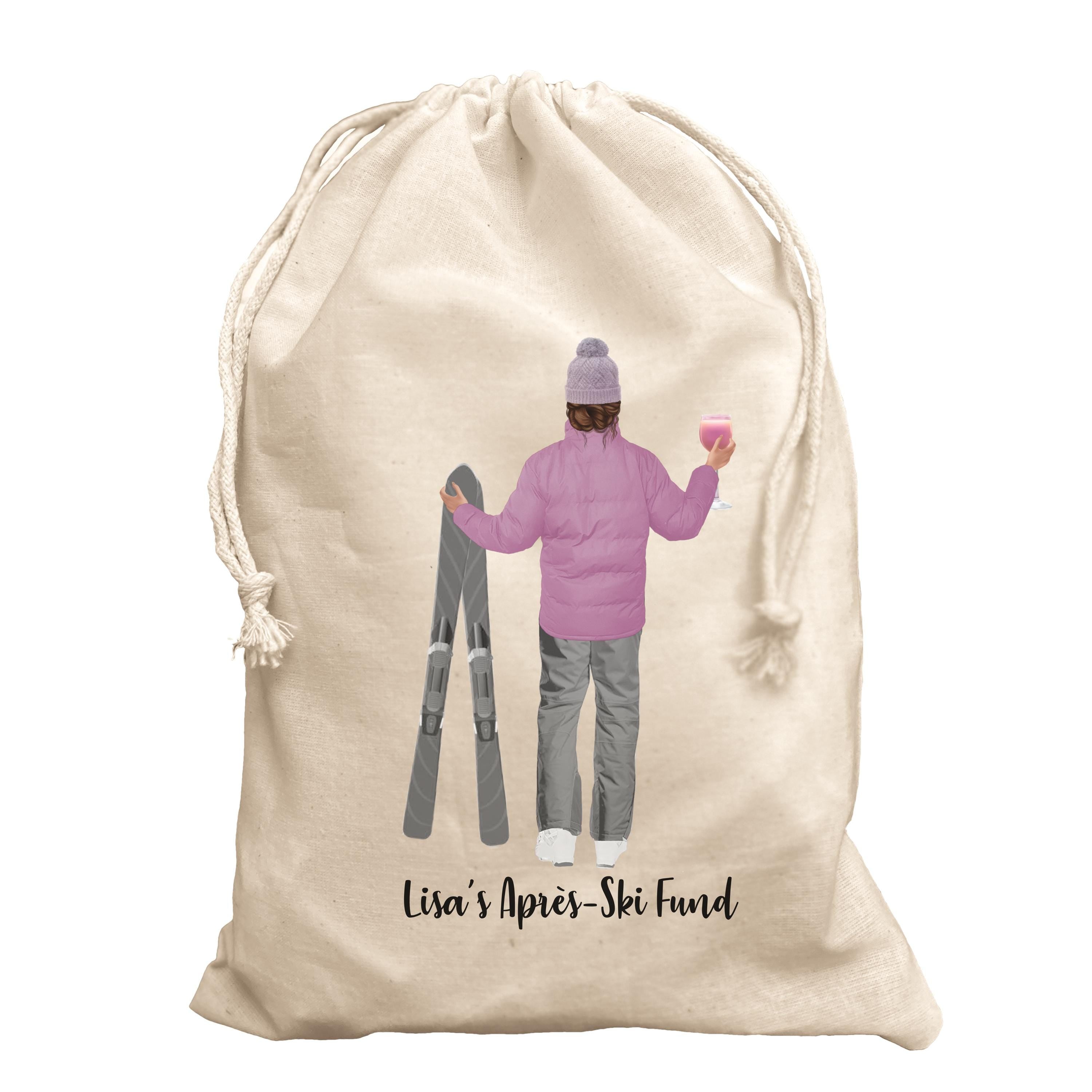 Apres-Ski fund Personalised bag gift for skiier Ski Skiing