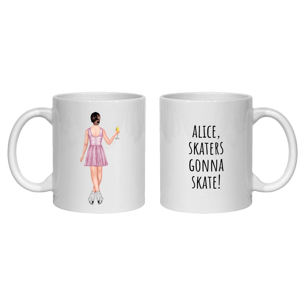 Ice Skater Mug Gift Personalised for her Ice Skating woman