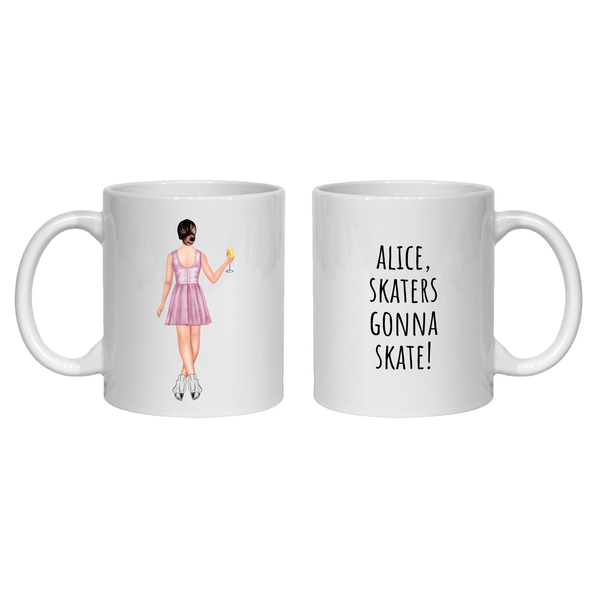 Ice Skater Mug Gift Personalised for her Ice Skating woman