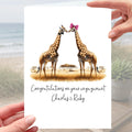 Giraffe Engagement Card Personalised