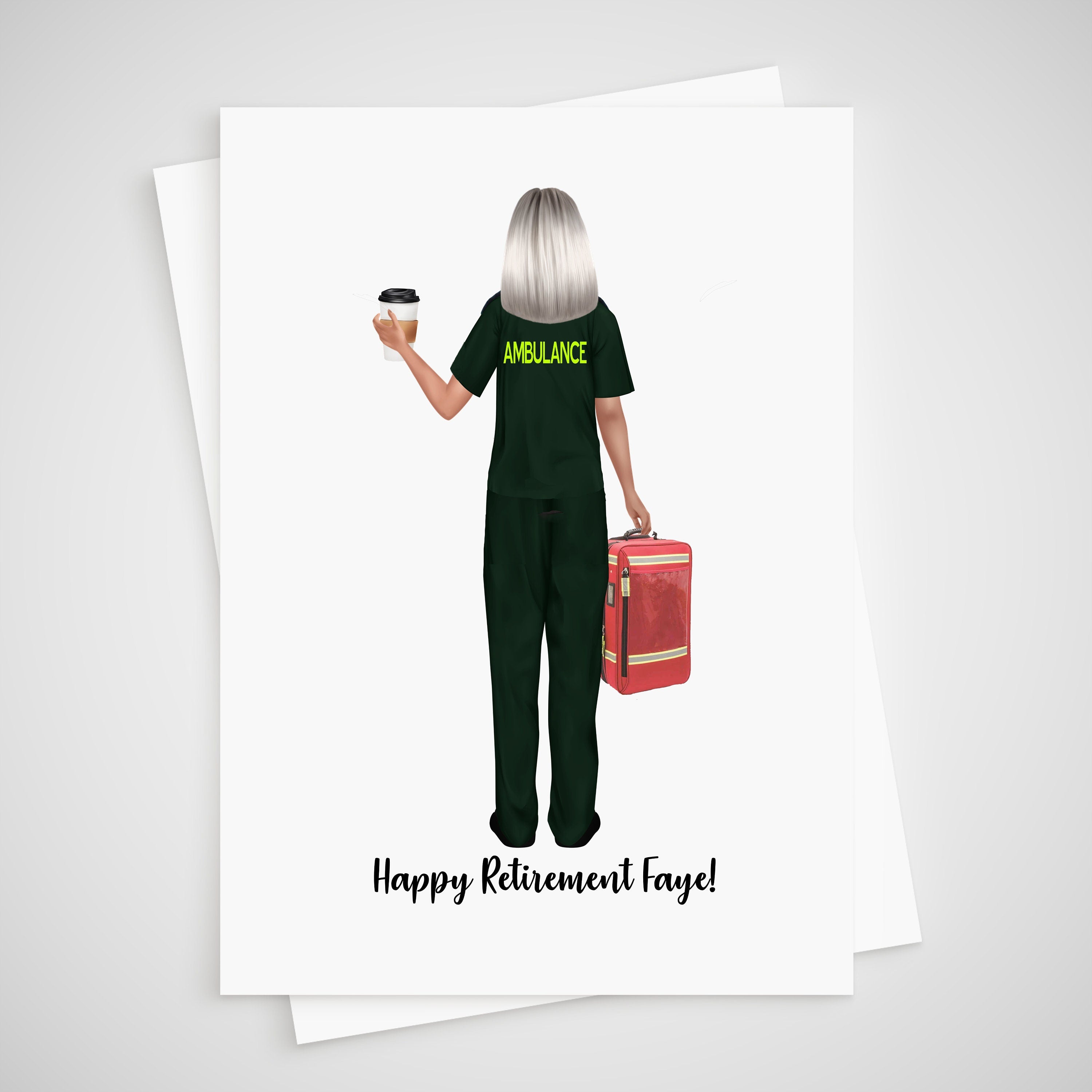 Paramedic Retirement Card Personalised