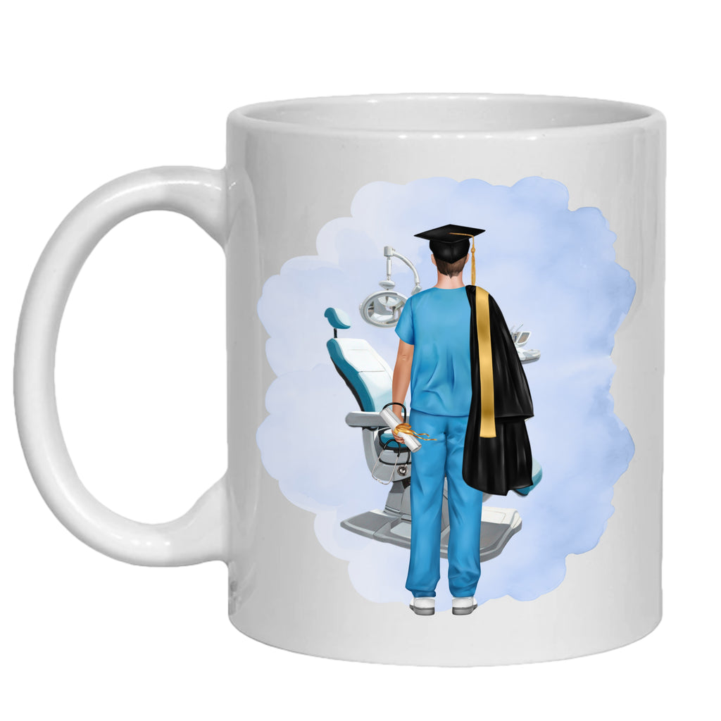 Dentist Graduation  Mug Personalised Gift for him - orthodontist, dental nurse, hygeinist (Copy) (Copy)