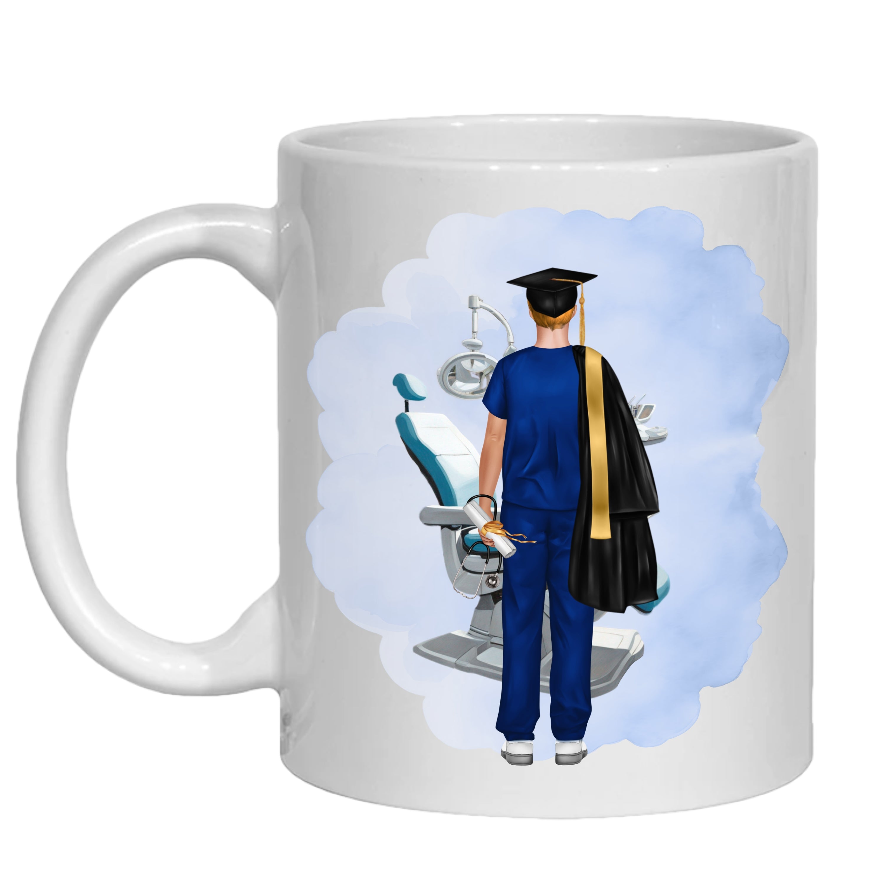 Dentist Graduation  Mug Personalised Gift for him - orthodontist, dental nurse, hygeinist (Copy) (Copy)
