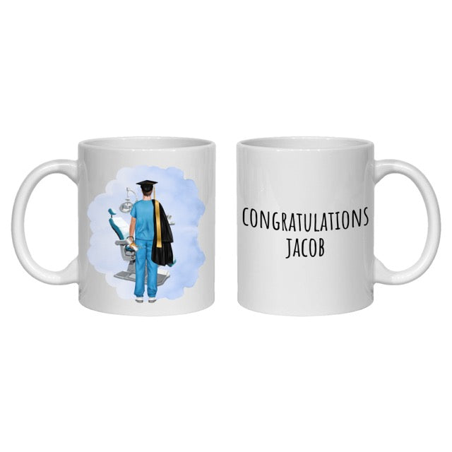 Dentist Graduation  Mug Personalised Gift for him - orthodontist, dental nurse, hygeinist (Copy) (Copy)