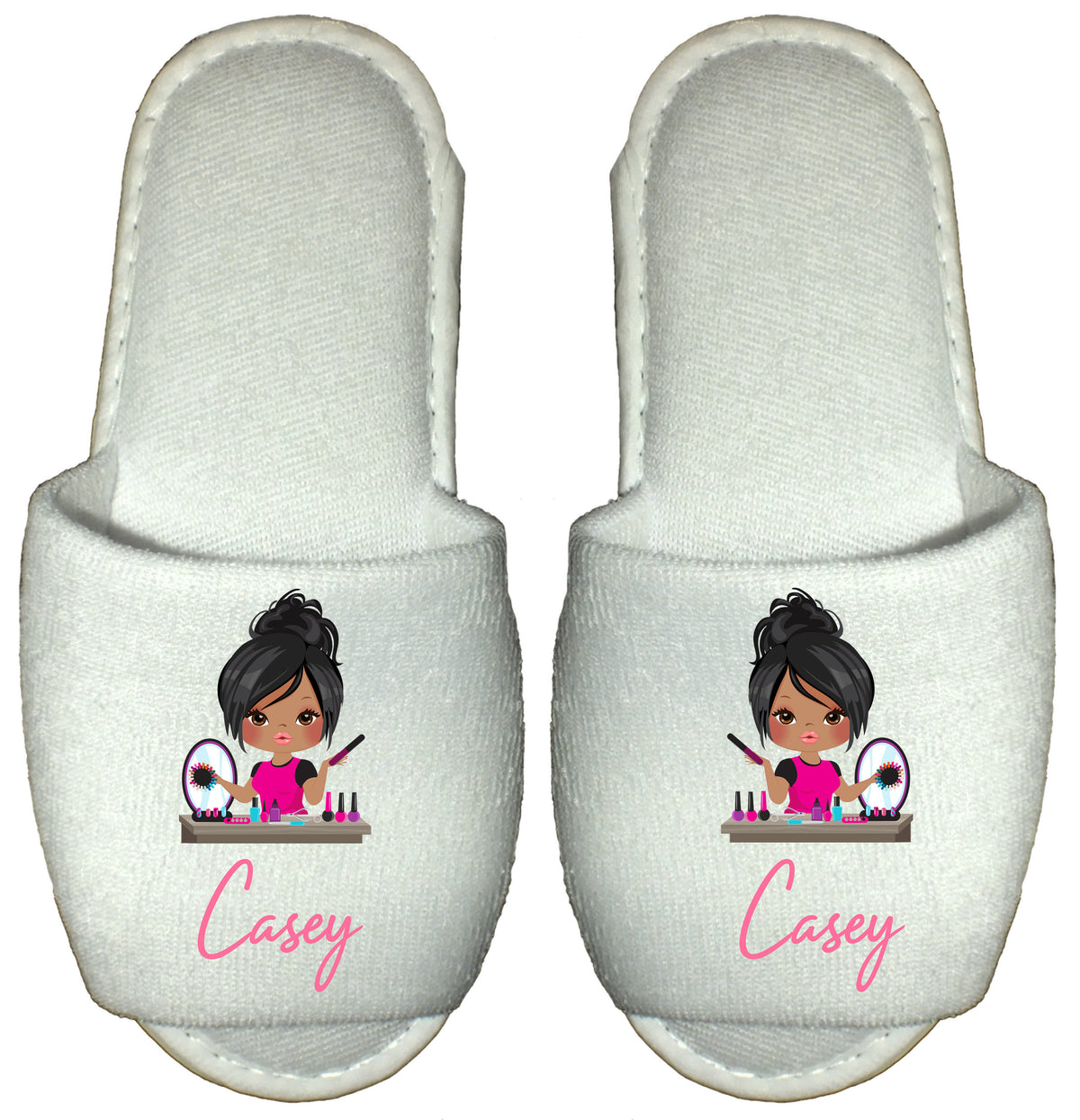 Beautician Spa Slippers Personalised Manicurist Gift Nail Tech