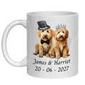 Golden Labradoodle Wedding Personalised Mug Dogs Gift