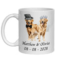 Golden Retriever Wedding Personalised Mug Dogs Gift