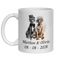 Great Dane Wedding Personalised Mug Dogs Gift