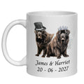 Newfoundland Wedding Personalised Mug Dogs Gift