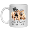 Sharpei Wedding Personalised Mug Dogs Gift
